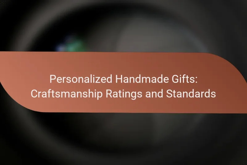 Personalized Handmade Gifts: Craftsmanship Ratings and Standards