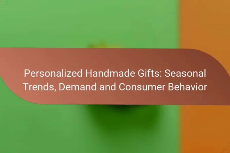 Personalized Handmade Gifts: Seasonal Trends, Demand and Consumer Behavior